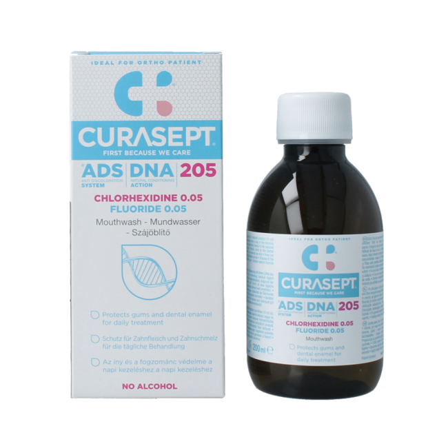 ADS DNA 205 CHX 0,05% mondspoelmiddel 200.00 Milliliter