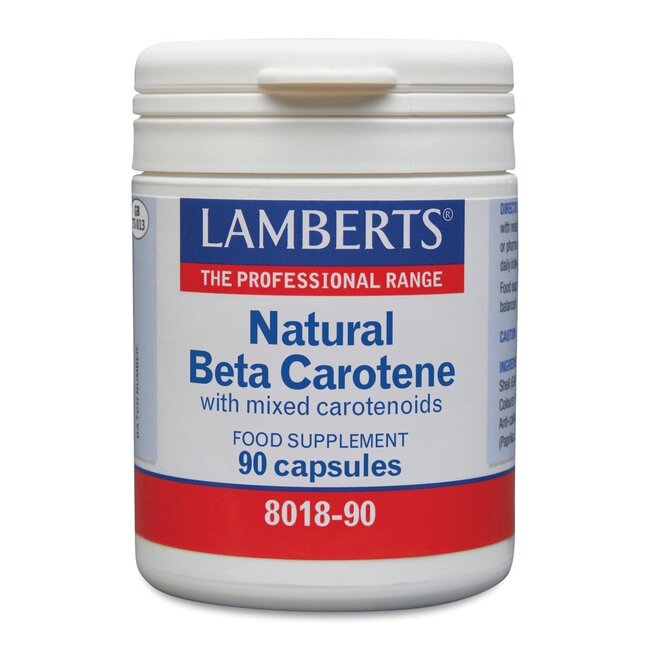 Lamberts Vitamina A 15 mg natural (betacaroteno) 90 cápsulas