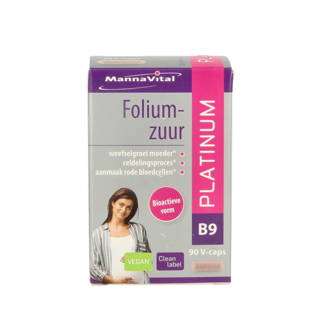 Mannavital Kwas Foliowy Platinum 90 Kapsułek Wegetariańskich