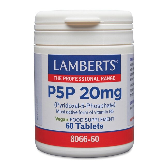Vitamina B6 (P5P) 20 mg 60 comprimidos