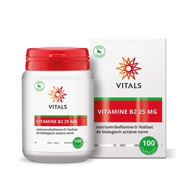Vitals Vitamin B2 Riboflavin-5-Phosphat 100 Kapseln