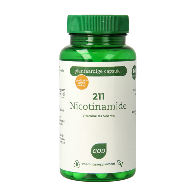 211 Nicotinamida 500mg 60 Cápsulas vegetales