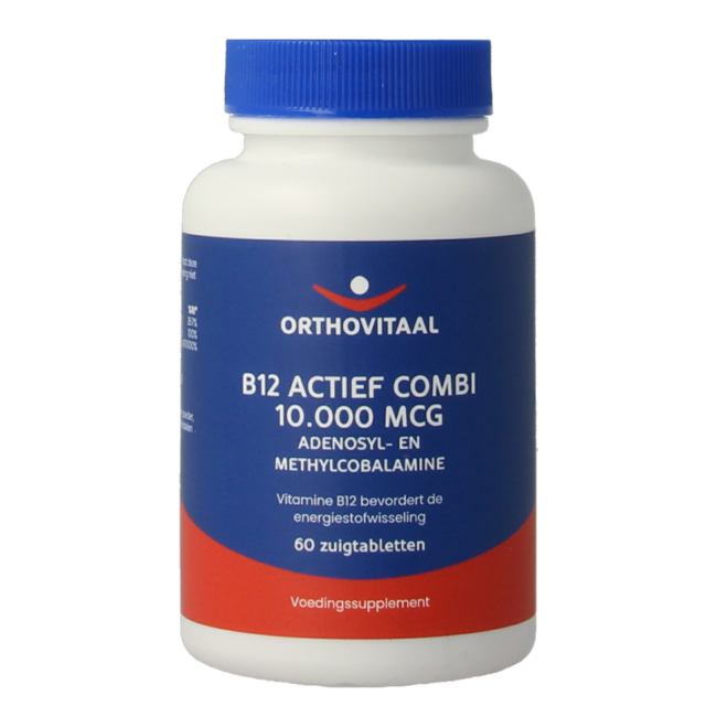 B12 Actief combi 10.000mcg 60 Zuigtabletten
