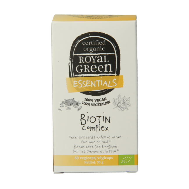 Royal Green Biotina complex bio 60 cápsulas vegetales