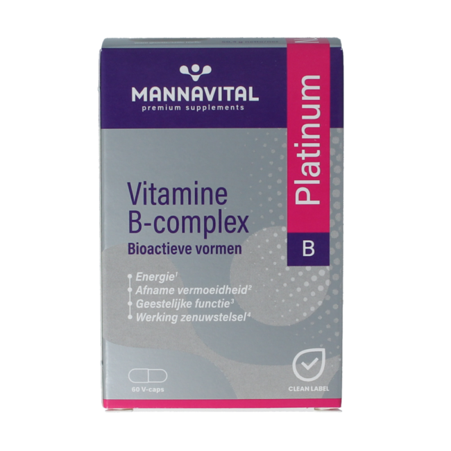 Mannavital Witamina B complex platinum 60 Kapsułek wegetariańskich