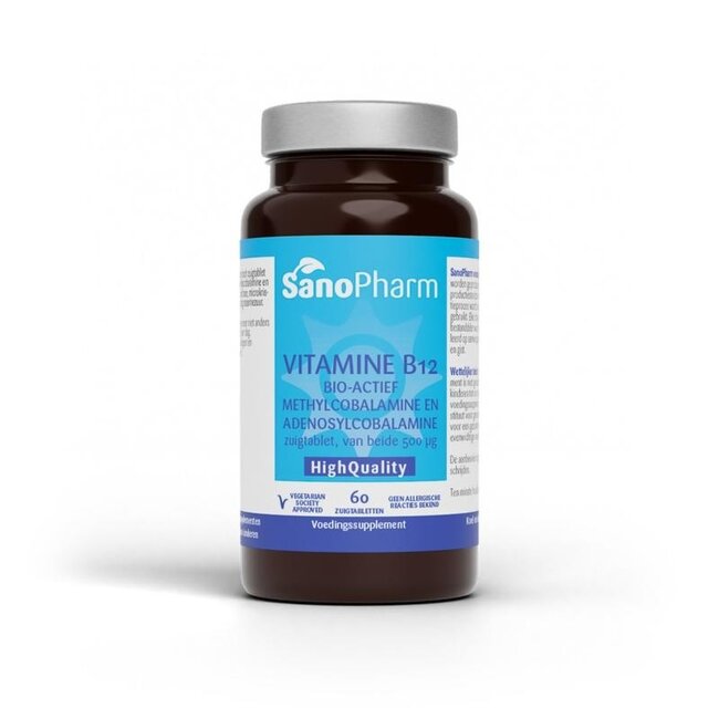 Vitamine B12 méthyl/adénosylcobalamine 500 mcg 60 comprimés à sucer