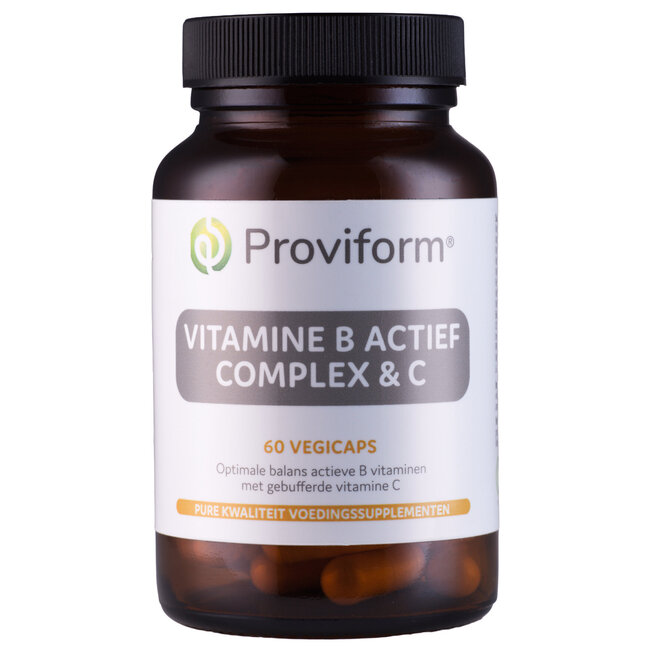 Proviform Vitamine B actief complex & C 60 Vegetarische capsules