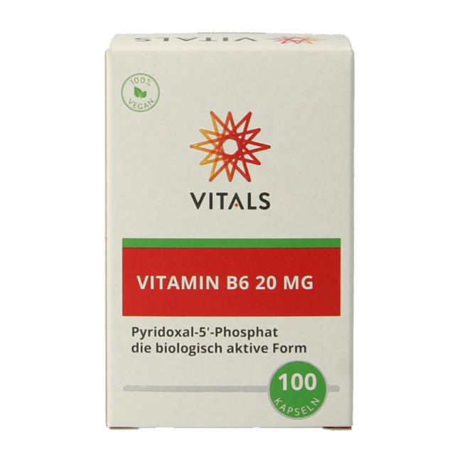 Vitamina B6 20 mg 100 cápsulas