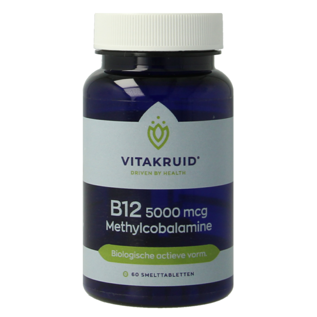 B12 5000 mcg Méthylcobalamine Active 60 Comprimés Fondants