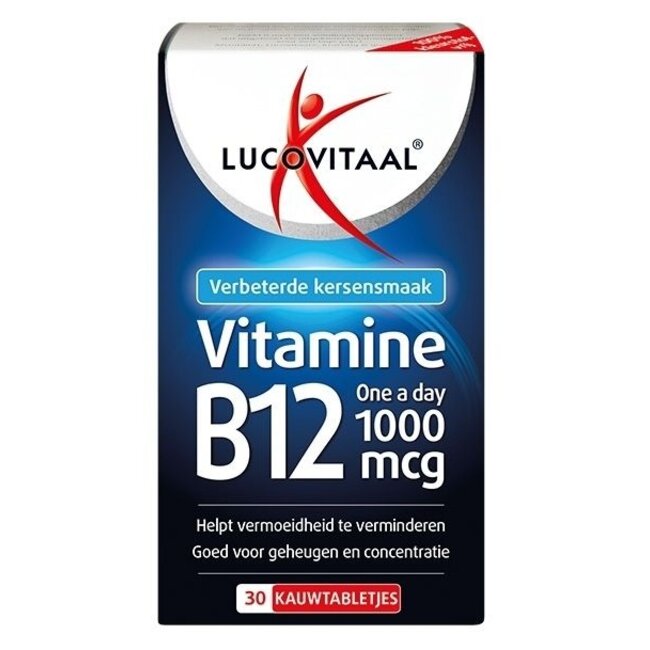 Vitamina B12 1000 mcg 30 comprimidos masticables