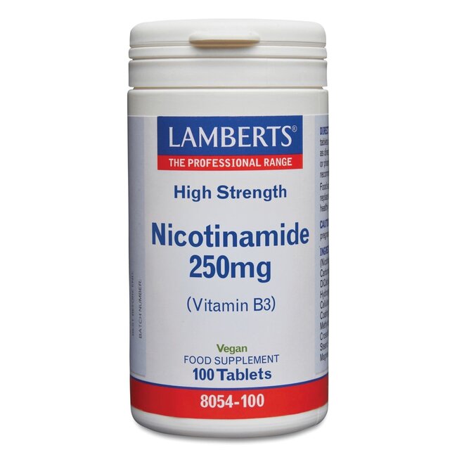 Lamberts Vitamin B3 250mg (Nicotinamide) 100 Tablets