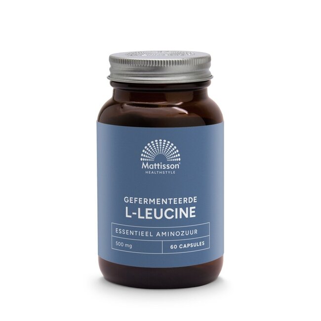 Mattisson Fermentowana L-Leucyna 500mg, 60 kapsułek wegetariańskich