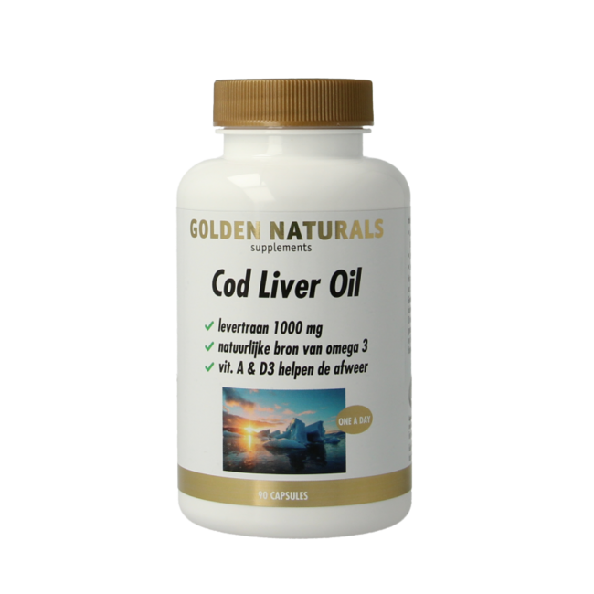 Golden Naturals Huile de foie de morue 90 Capsules
