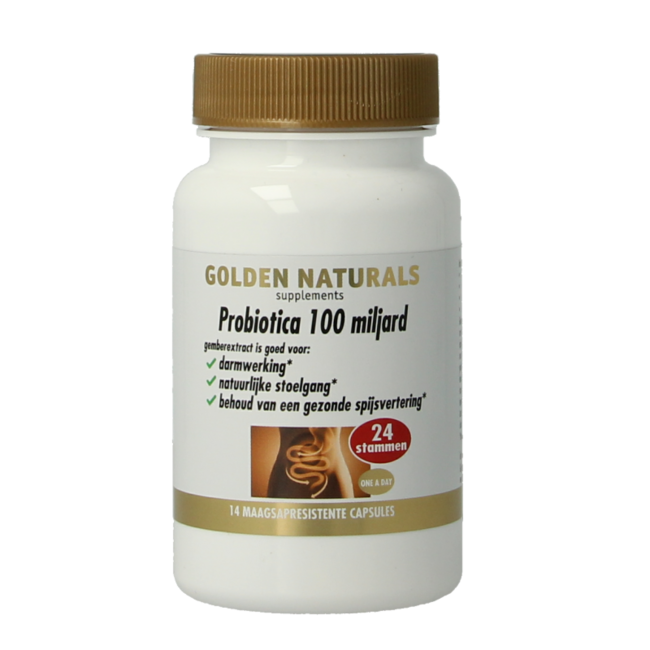 Golden Naturals Probiotics 100 Billion 14 Vegetarian Capsules