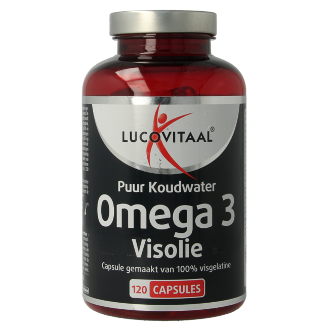 Lucovitaal Oméga 3 Huile de Poisson Pure d'Eau Froide 120 Capsules
