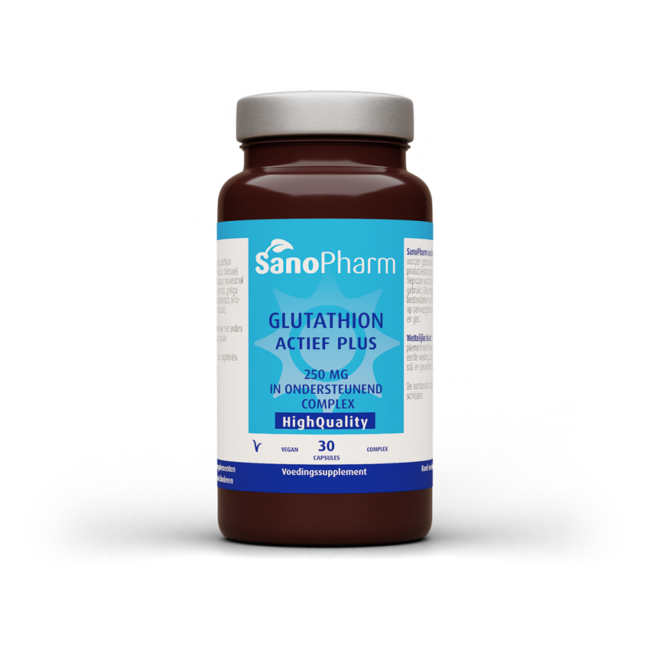 SanoPharm Glutatión Activo Plus Alta Calidad 30 Cápsulas