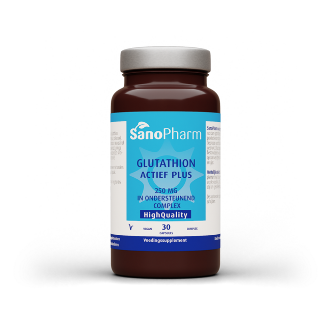 SanoPharm Glutatione attivo plus alta qualità 30 Capsule