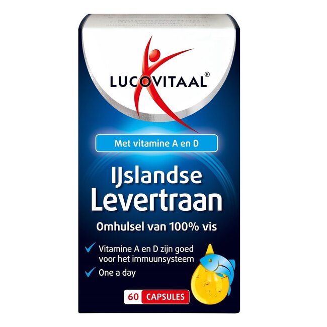Lucovitaal Aceite de Hígado de Bacalao Islandés 60 Cápsulas
