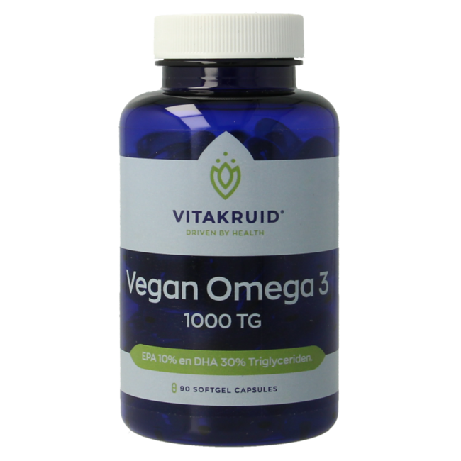 Omega 3 Vegano 1000 Trigliceridi 300 DHA 100 EPA 90 Softgel