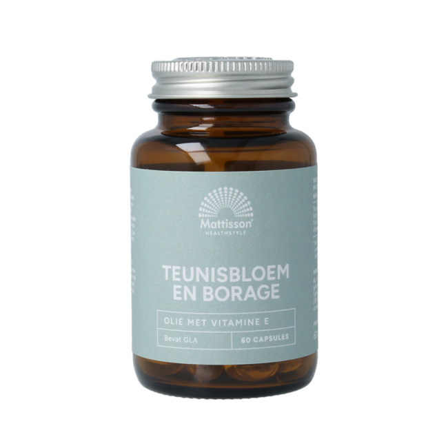 Mattisson Olio di Enotera e Borragine con 75mg di GLA 60 Capsule