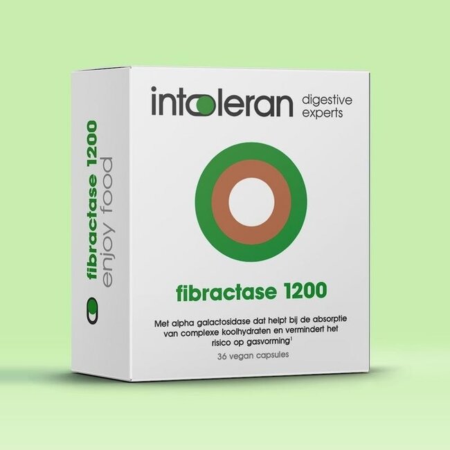 Intoleran Fibractase 1200 36 Vegetarian capsules