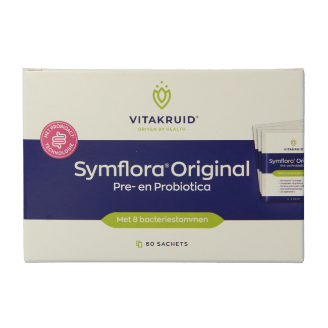 Symflora Original Pre- en Probiotica 8 stammen 60 Sachets