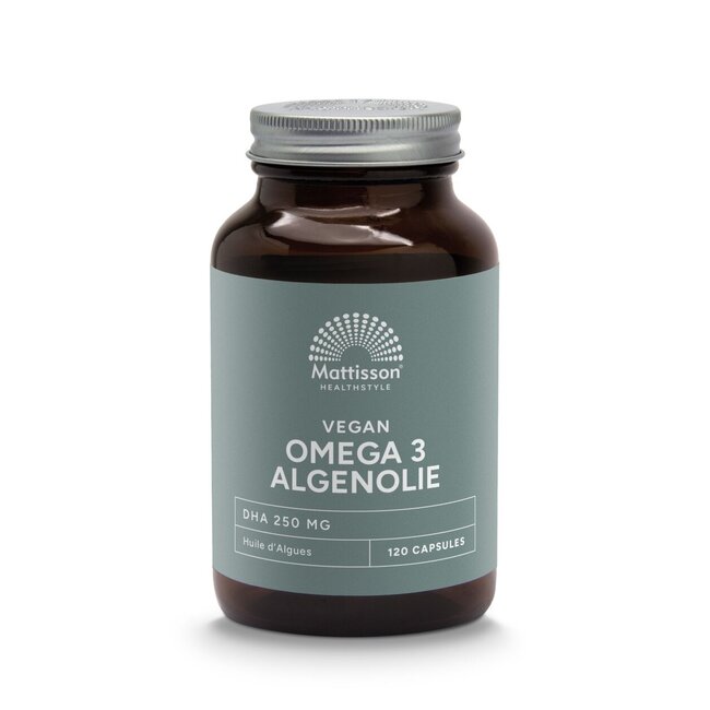 Wegański olej z alg Omega-3, 120 kapsułek wegetariańskich