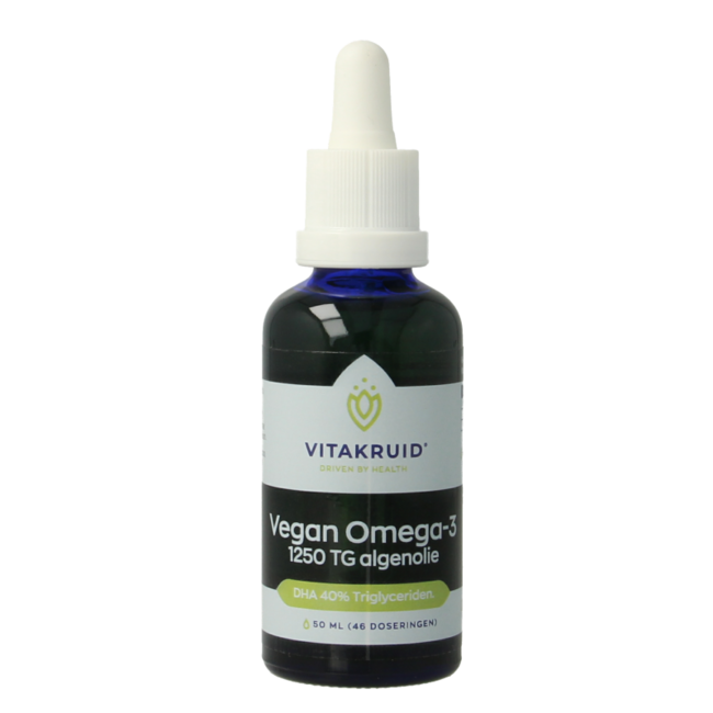 Wegański Olej z Alg Omega 3 Vitakruid 1250 mg (w tym 500 mg DHA) 50 ml