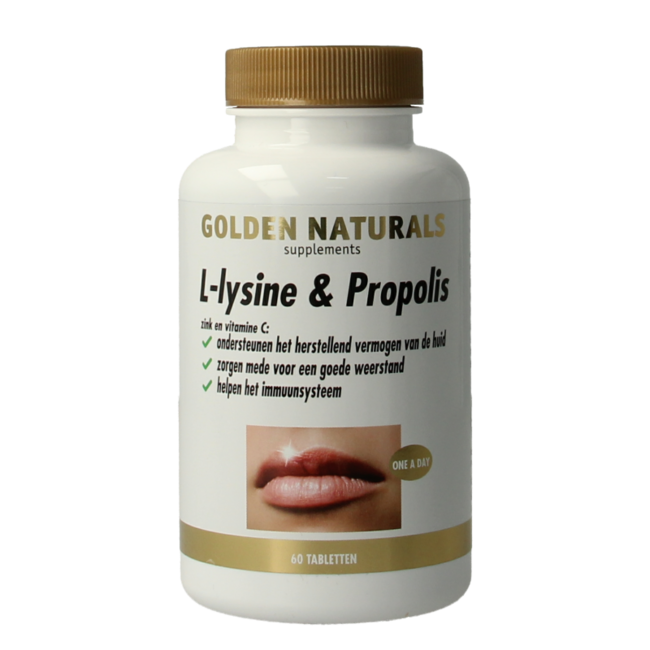 Golden Naturals L-Lysine & propolis 60 comprimés