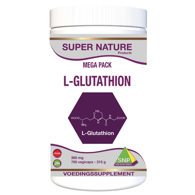 SNP L-Glutathione Pure Megapack 750 Capsules