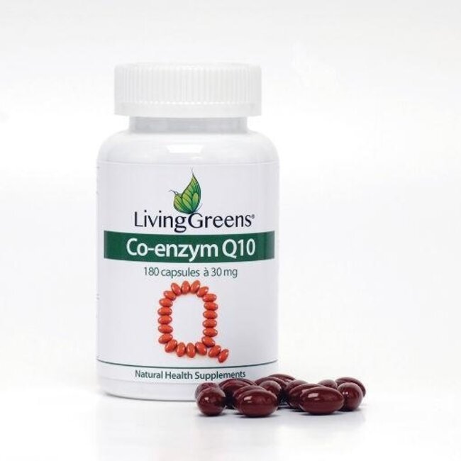 Livinggreens Coenzima Q10 30 mg 180 cápsulas