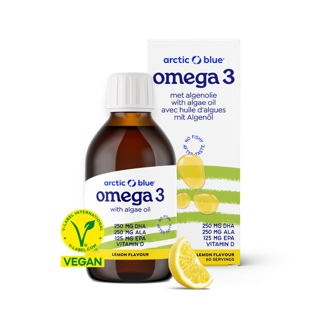 Arctic Blue Hemp Seed and Algae Oil DHA, EPA, ALA, Vitamin D 150 Millilitre