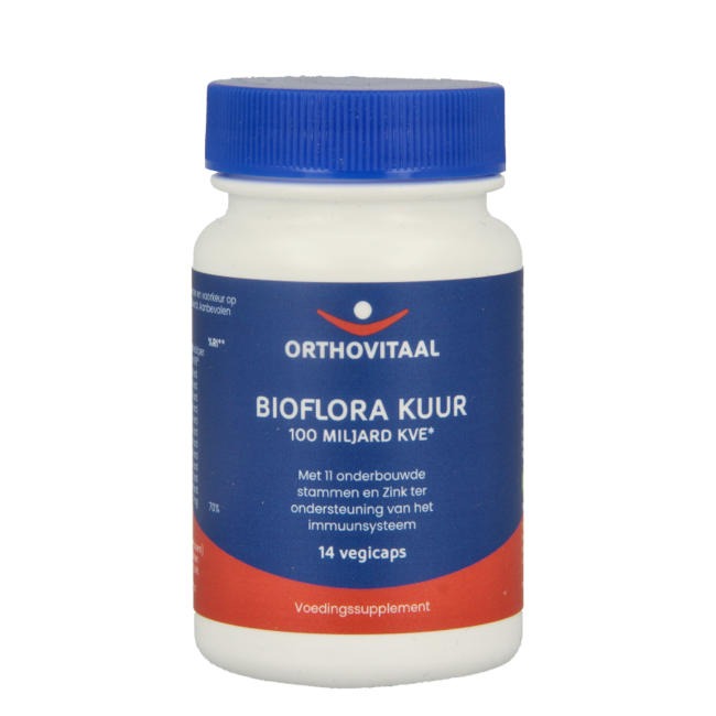 OrthoVitaal Bioflora kuur 100 miljard 14 Vegetarische capsules