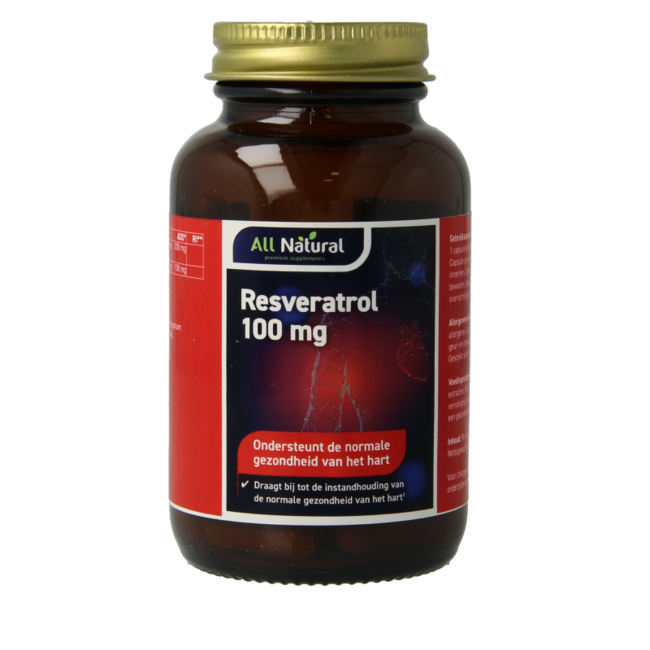 Resvératrol Entièrement Naturel 100mg 60 Gélules