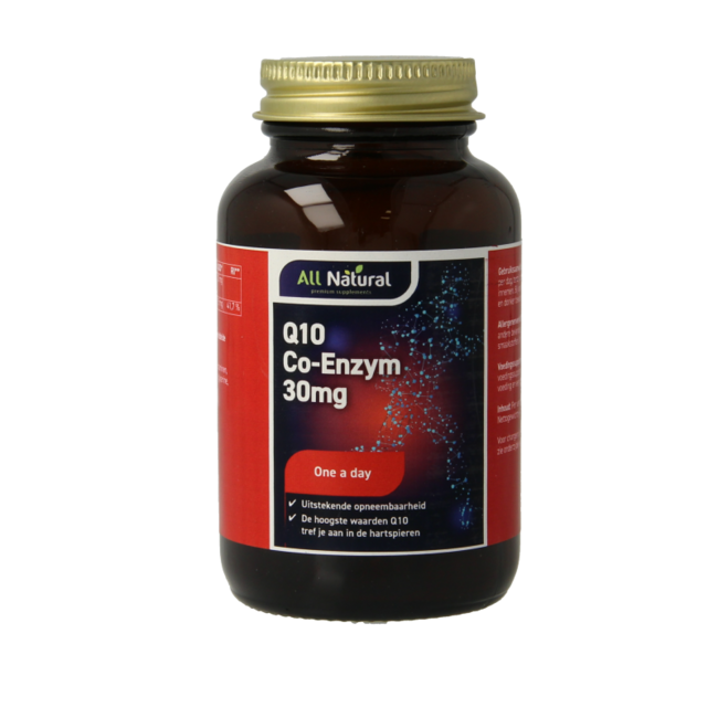 All Natural Q10 Co-Enzyme 30mg 60 Capsules