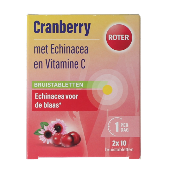 Roter Cranberry Vitamin C & Echinacea Doppelpack 20 Brausetabletten