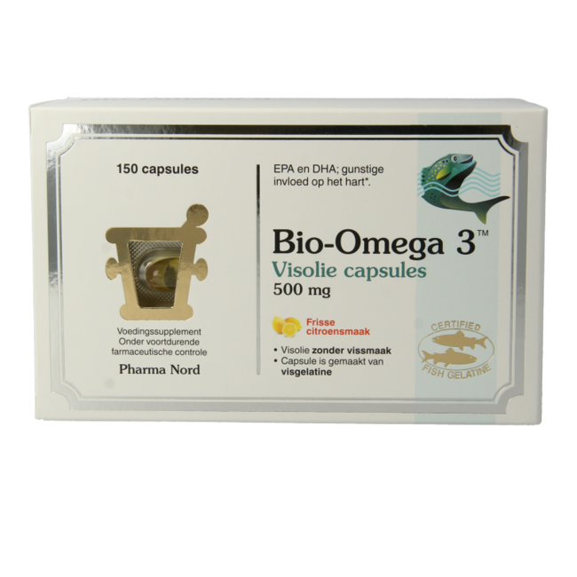 Pharma Nord Bio-Oméga 3 Huile de Poisson 150 Capsules