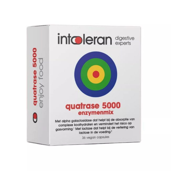 Intoleran Quatrase 5.000 36 Cápsulas vegetarianas