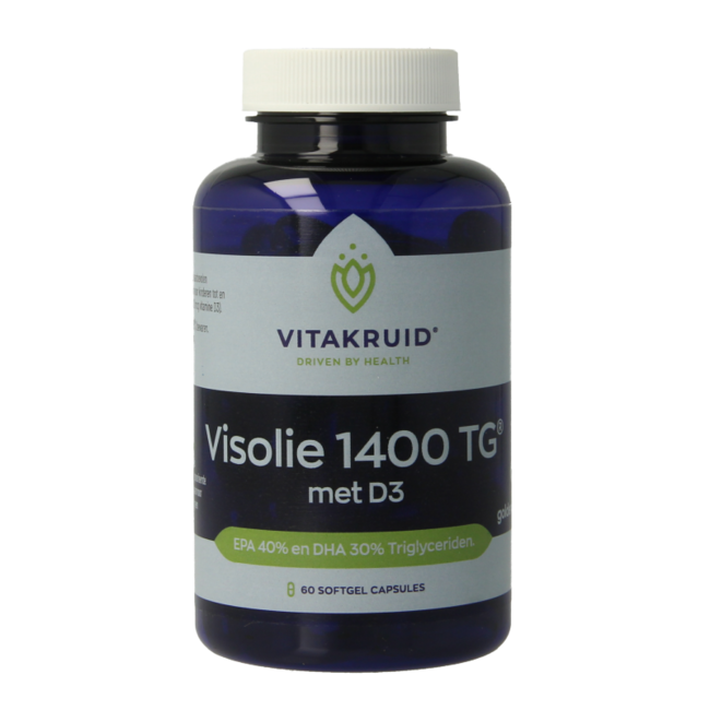 Visolie 1400 TG Triglyceriden met D3 60 Softgels