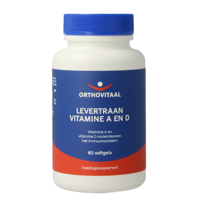 OrthoVitaal Huile de Foie de Morue Vitamines A et D 60 Softgels