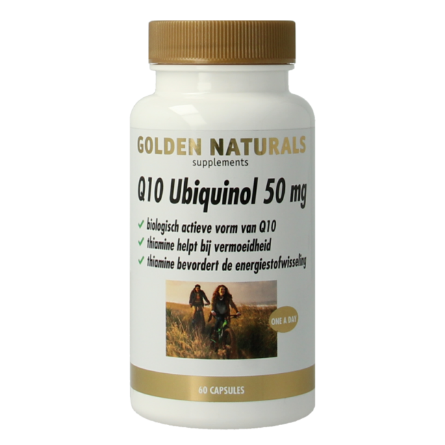 Golden Naturals Q10 Ubiquinol 50mg 60 Vegetarische capsules