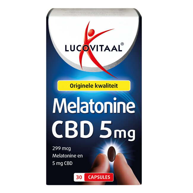 Lucovitaal Mélatonine CBD 5 mg 30 Capsules