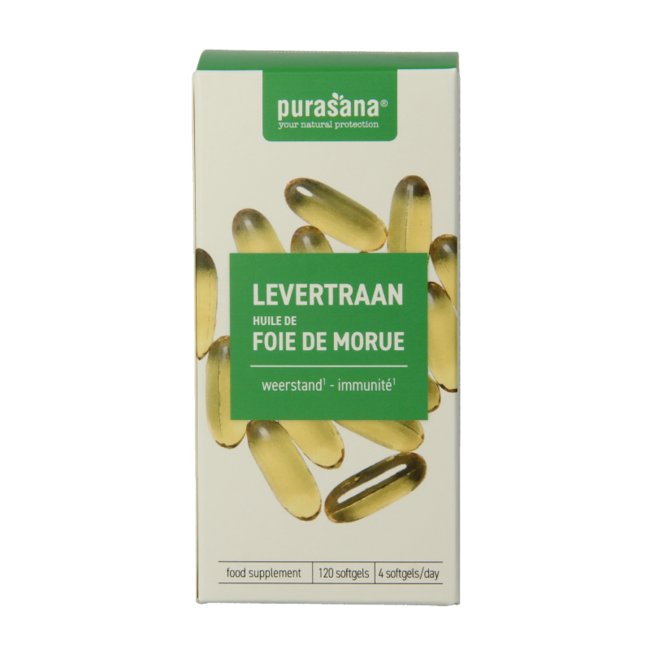 Purasana Huile de Foie de Morue 120 Softgels