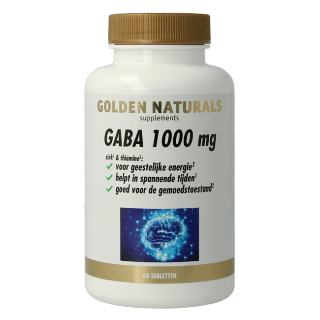 Golden Naturals Gaba 1000mg 60 Tabletten