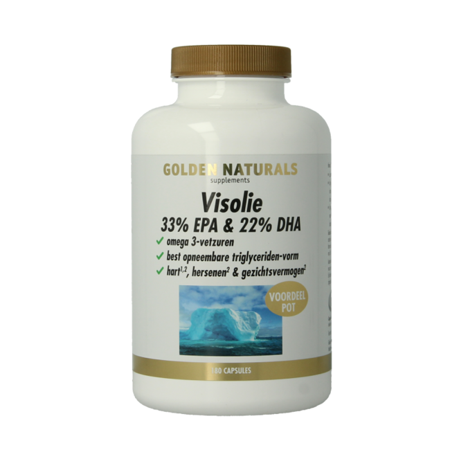 Golden Naturals Fischöl 33% EPA 22% DHA 180 Softgels