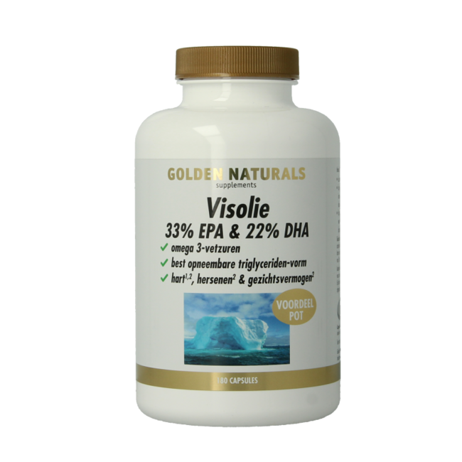 Golden Naturals Fish Oil 33% EPA 22% DHA 180 Softgels