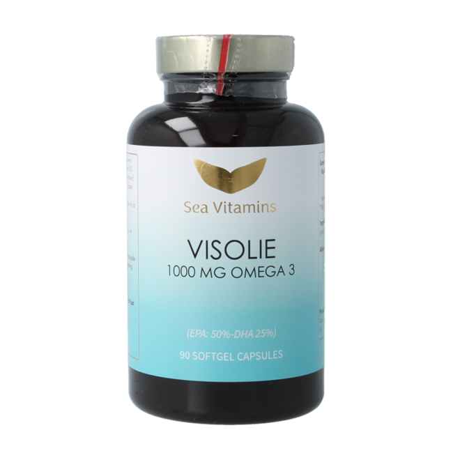 Liever Gezond Omega 3 olej rybi strong z witaminą E 90 Kapsułek wegetariańskich