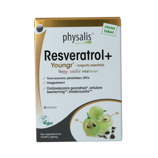 Physalis Resvératrol + vegan 30 comprimés