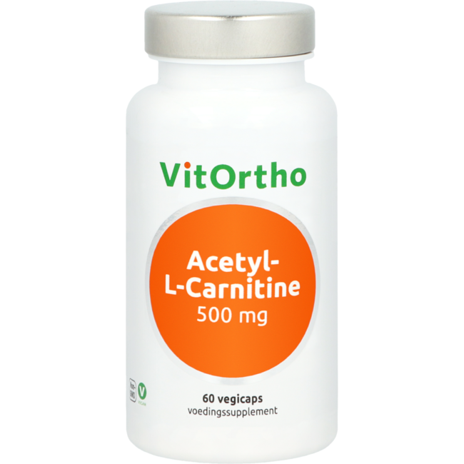 VitOrtho Acetil-L-Carnitina 500mg 60 Cápsulas Vegetales