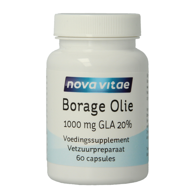 Nova Vitae Borage olie 1000mg GLA 20% 60 Capsules